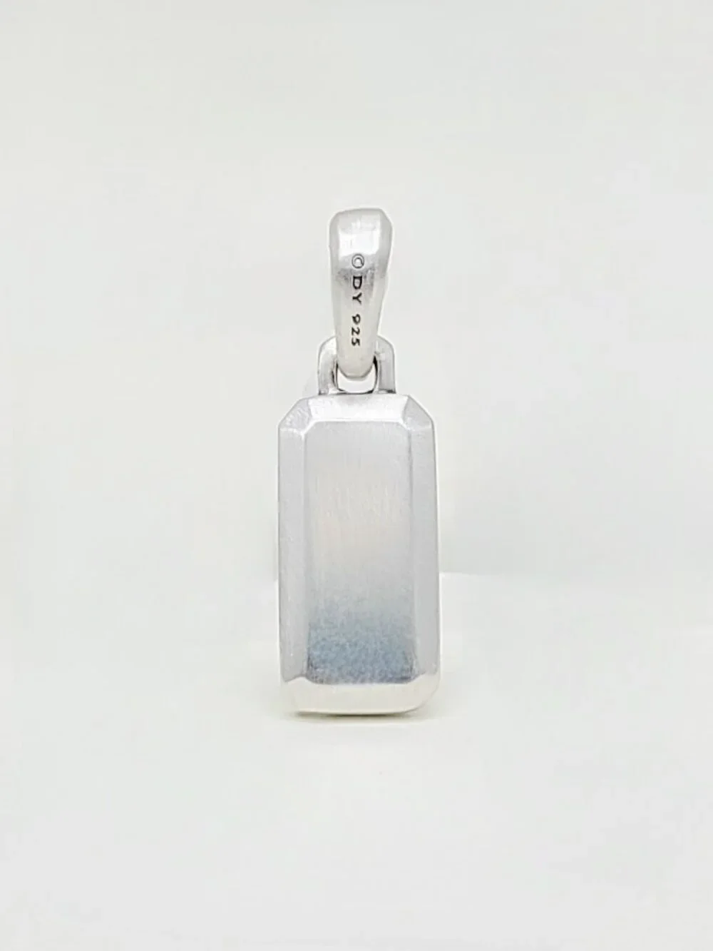 David Yurman Streamline Pavé Amulet Pendant w/ Pavé Blue Sapphires - RARE
